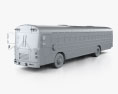 Blue Bird FE Scuolabus 2020 Modello 3D clay render