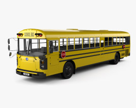 Blue Bird RE Scuolabus 2020 Modello 3D