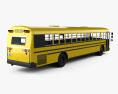 Blue Bird RE Schulbus 2020 3D-Modell Rückansicht