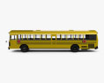 Blue Bird RE Autobús Escolar 2020 Modelo 3D vista lateral