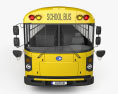 Blue Bird RE Autobus Scolaire 2020 Modèle 3d vue frontale
