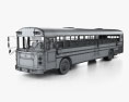 Blue Bird RE Autobús Escolar con interior 2020 Modelo 3D wire render