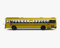 Blue Bird RE Autobús Escolar con interior 2020 Modelo 3D vista lateral