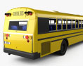Blue Bird RE Schulbus mit Innenraum 2020 3D-Modell