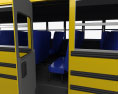Blue Bird RE School Bus with HQ interior 2020 3d model seats
