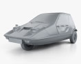 Bond Bug 1970 3D模型 clay render
