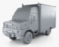 Bremach GR Ambulancia Truck 1983 Modelo 3D clay render