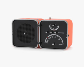 Brionvega Cubo TS502 라디오 3D 모델 