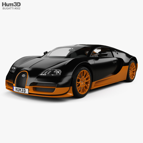 Bugatti Veyron Grand-Sport World-Record-Edition 2011 3D 모델 