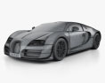 Bugatti Veyron Grand-Sport World-Record-Edition 2011 3Dモデル wire render