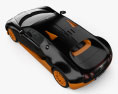 Bugatti Veyron Grand-Sport World-Record-Edition 2011 3D-Modell Draufsicht