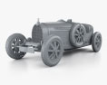 Bugatti Type 35 1924 3D-Modell clay render