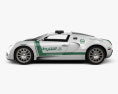 Bugatti Veyron Polizei Dubai 2014 3D-Modell Seitenansicht
