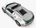 Bugatti Veyron Polizei Dubai 2014 3D-Modell Draufsicht