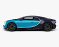 Bugatti Chiron 2020 3D-Modell Seitenansicht