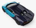 Bugatti Chiron 2020 3d model top view