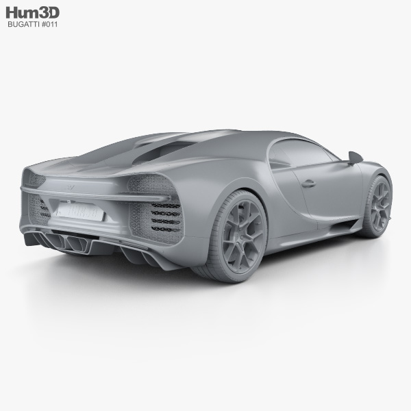 Bugatti chiron 3d model