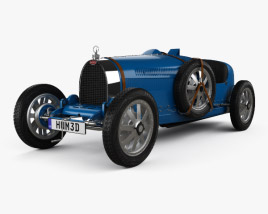 Bugatti Type 35 with HQ interior 1924 3D model