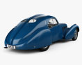 Bugatti Type 57SC Atlantic mit Innenraum 1936 3D-Modell Rückansicht