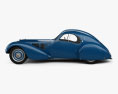 Bugatti Type 57SC Atlantic avec Intérieur 1936 Modèle 3d vue de côté
