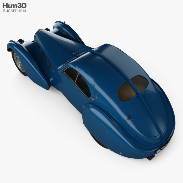 Bugatti Type 57sc Atlantic With Hq Interior 1936 3d Model Vehicles On Hum3d 4276