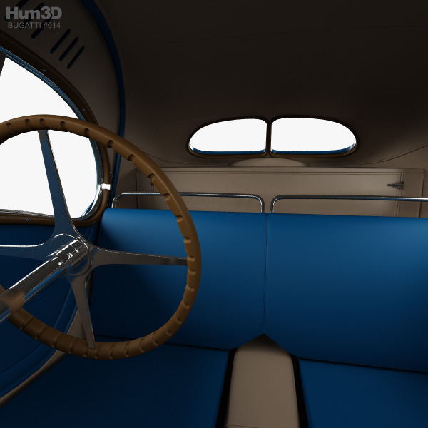 Bugatti Type 57sc Atlantic With Hq Interior 1936 3d Model Vehicles On Hum3d 5837