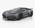 Bugatti Centodieci 2022 3D-Modell wire render