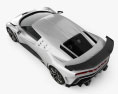 Bugatti Centodieci 2022 3D-Modell Draufsicht