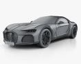 Bugatti Atlantic 2016 3D модель wire render