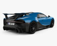 Bugatti Chiron Pur Sport 2022 3D-Modell Rückansicht