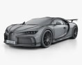 Bugatti Chiron Pur Sport 2022 Modèle 3d wire render