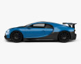 Bugatti Chiron Pur Sport 2022 Modèle 3d vue de côté