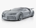 Bugatti Chiron Pur Sport 2022 3Dモデル clay render