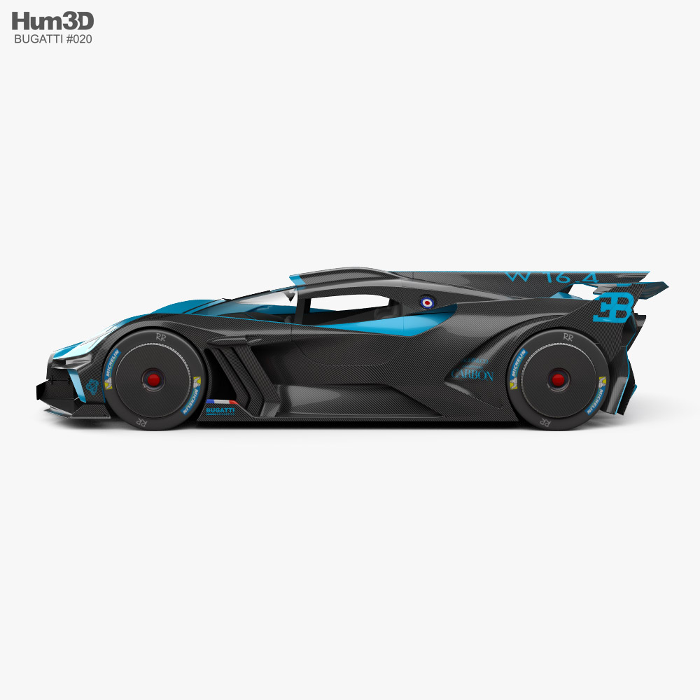 Bugatti Bolide 2022 3D model - Vehicles on Hum3D