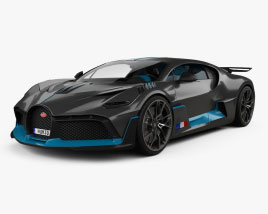 Bugatti Divo with HQ interior 2020 3D model