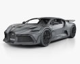 Bugatti Divo 인테리어 가 있는 2020 3D 모델  wire render