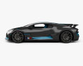 Bugatti Divo 인테리어 가 있는 2020 3D 모델  side view