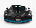 Bugatti Divo 인테리어 가 있는 2020 3D 모델  front view