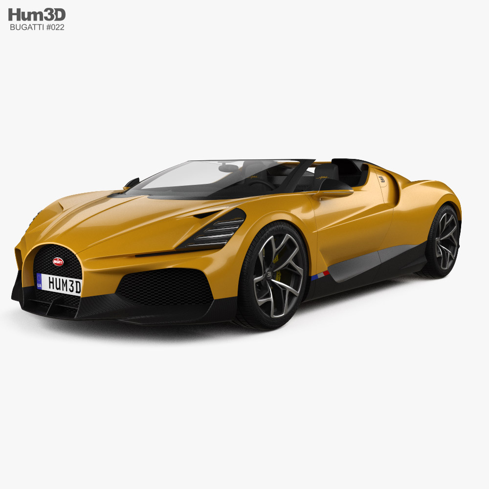 Bugatti W16 Mistral 2024 3D модель