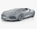 Bugatti W16 Mistral 2024 3D модель clay render