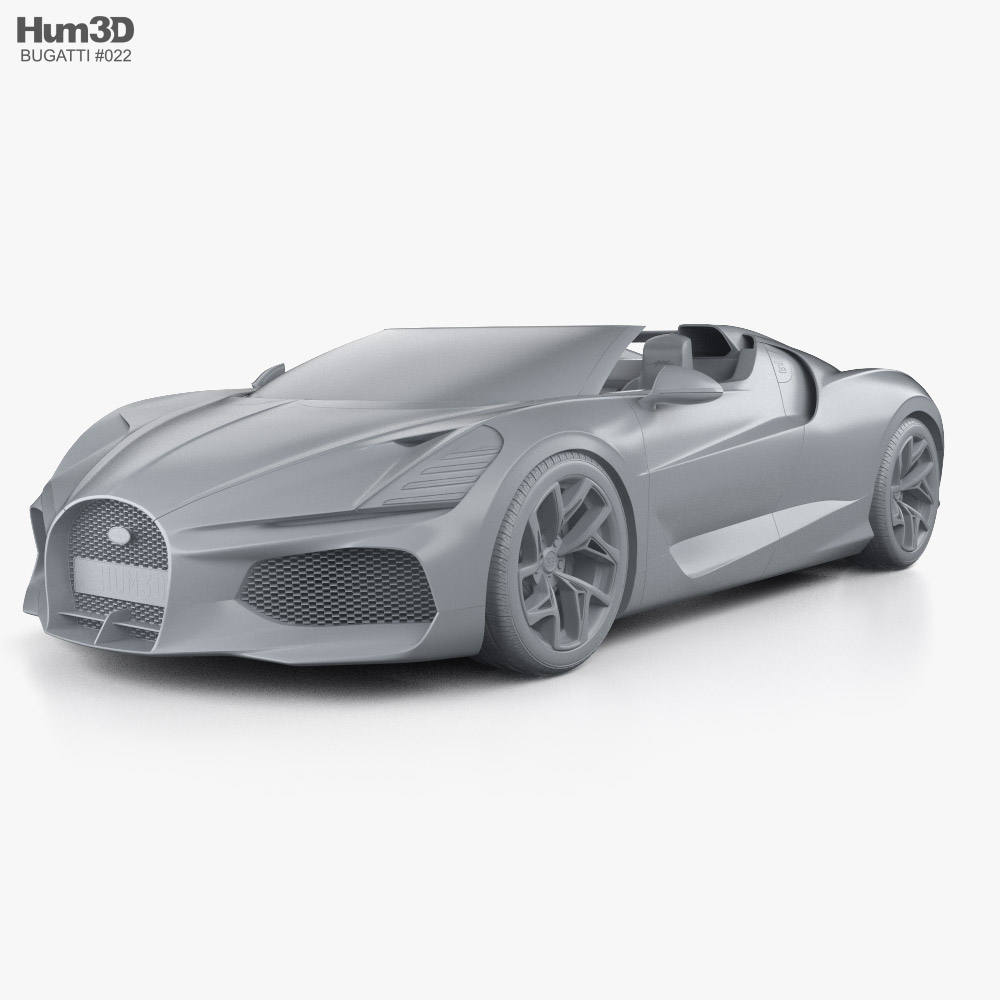 Bugatti W16 Mistral 2024 Modèle 3D - Véhicules on Hum3D