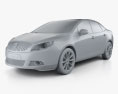 Buick Verano (Excelle GT) 2015 3D模型 clay render
