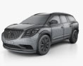 Buick Enclave 2015 3d model wire render