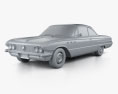 Buick LeSabre 2ドア ハードトップ 1961 3Dモデル clay render