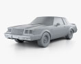 Buick Regal Grand National 1987 Modello 3D clay render