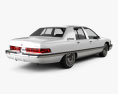 Buick Roadmaster 轿车 1991 3D模型 后视图
