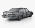 Buick Roadmaster 세단 1996 3D 모델 