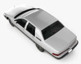 Buick Roadmaster 세단 1996 3D 모델  top view