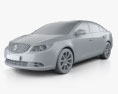 Buick LaCrosse (Alpheon) with HQ interior 2013 3d model clay render