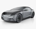 Buick Riviera 2007 3D-Modell wire render